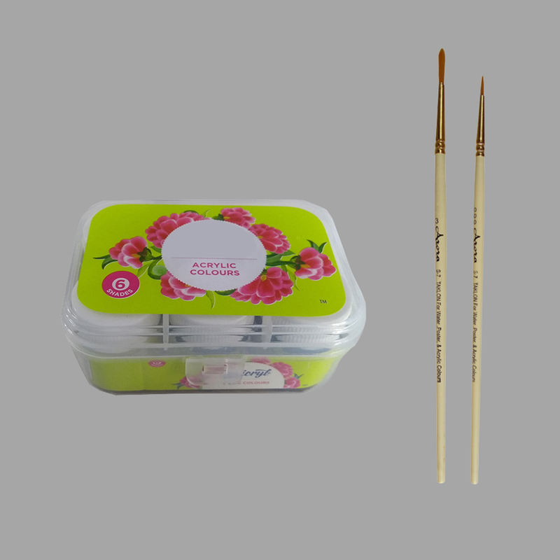 Pichwai Painting on Moon Clock DIY Kit 