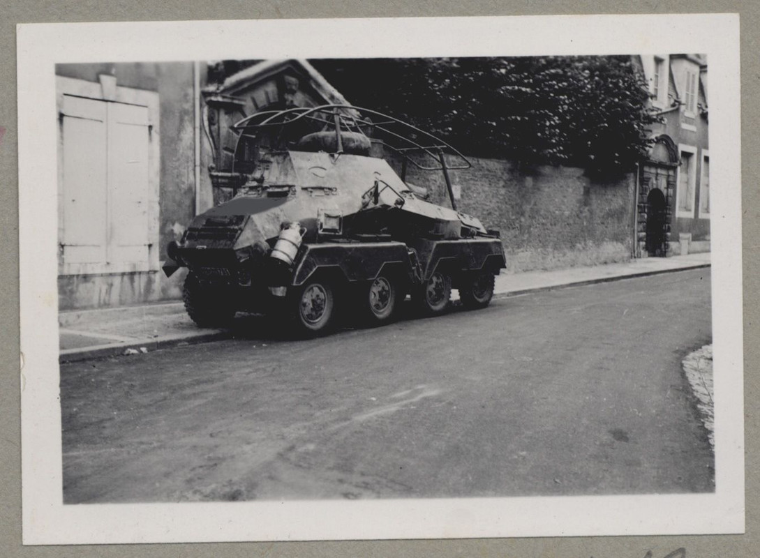 Foto von 1940, schwerer deutscher Panzerspähwage