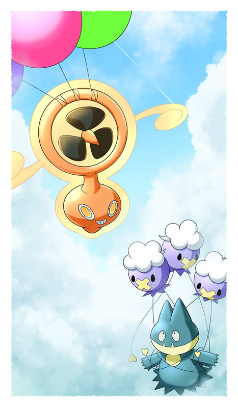 rotom-drifloon-and-munchlax-pokemon-draw