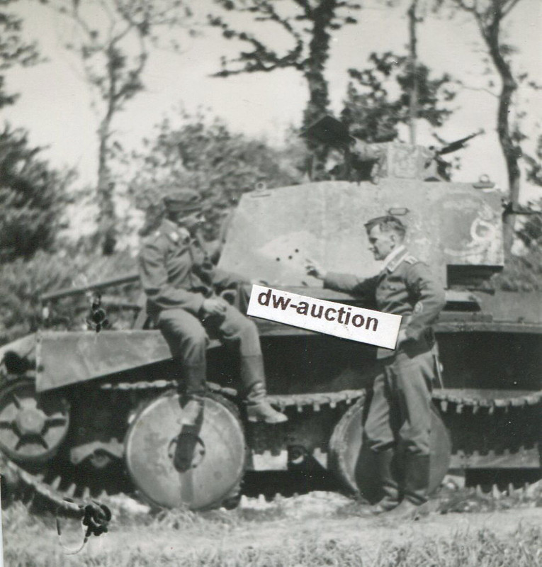 Frankreich , erbeuteter Panzer bei Dünkirchen