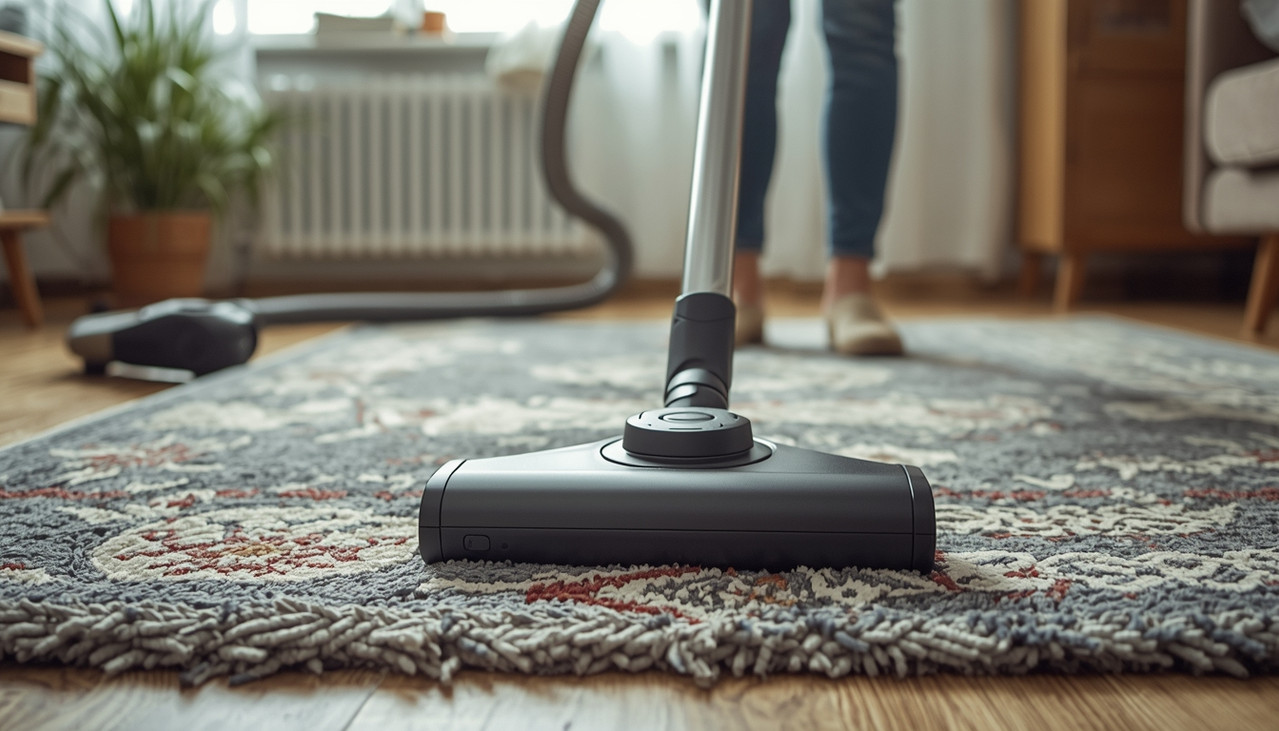 Регулярная чистка ковра в детской комнате пылесосом для снижения пыли