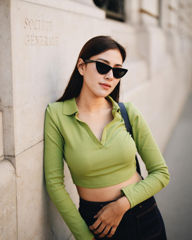 Inspirasi crop top Ala Syahnaz