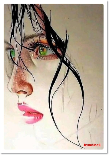 GEZICHT-MEISJES-TEKENING