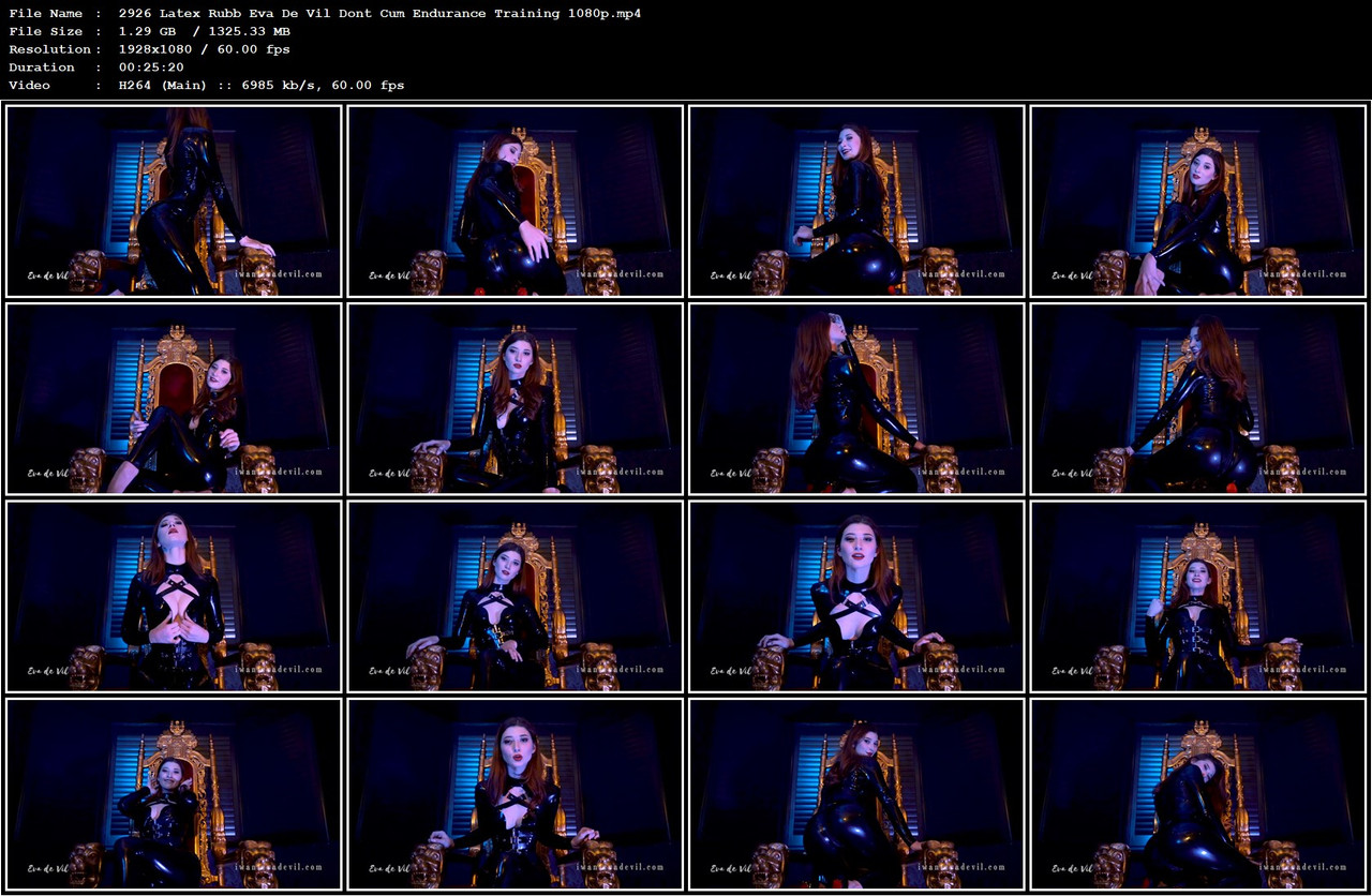 2926 Latex Rubb Eva De Vil Dont Cum Endurance Training 1080p mp4