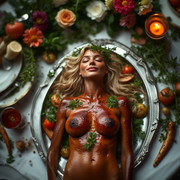 Garden wedding wom served Blonde 0 80