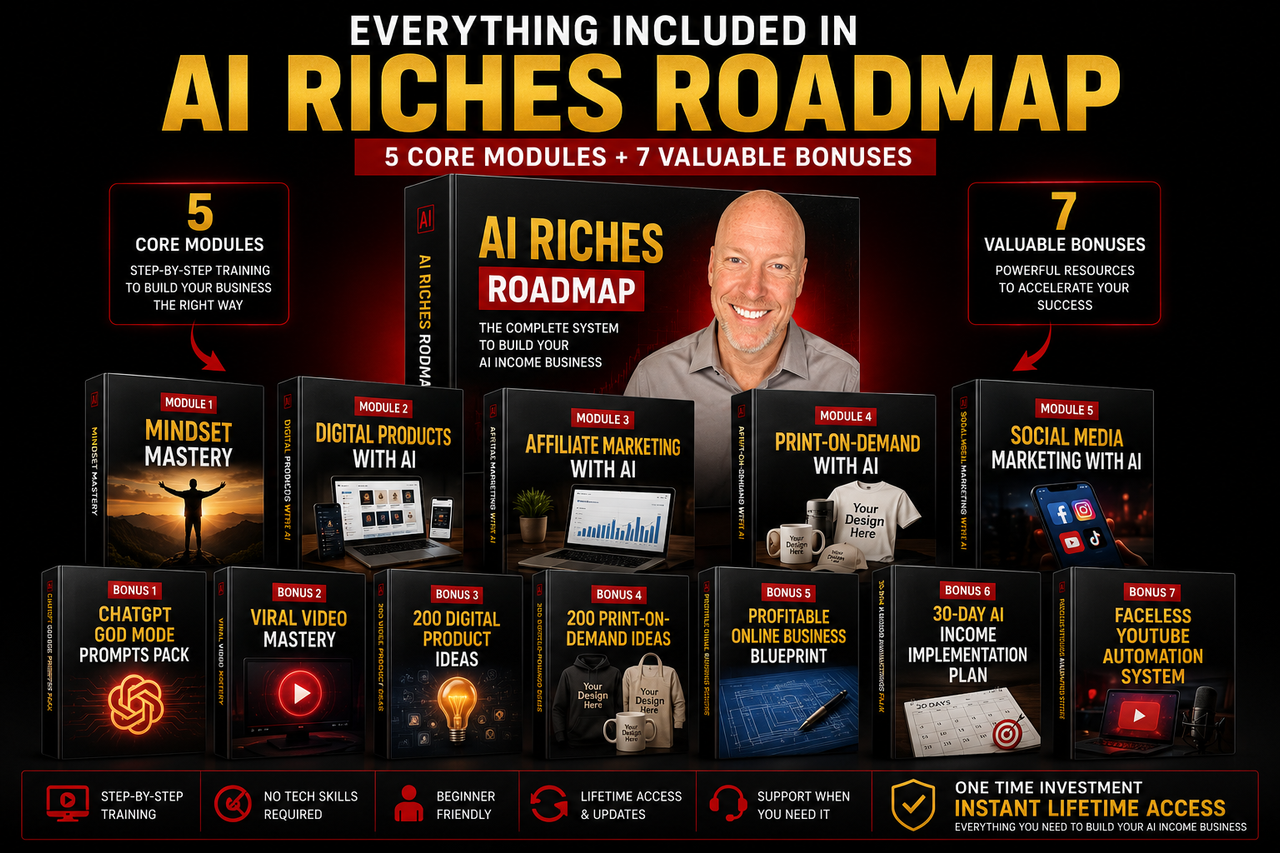 Everything Included in AI Riches Roadmap