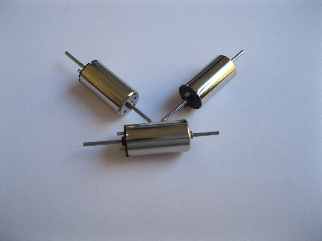 Micro 12V Coreless DC Motor dual shaft - 8mm diameter - RIC MOTOR