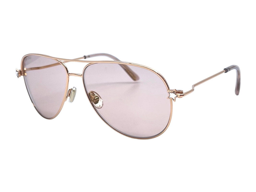 Jimmy Choo SANSA/S DDBK1 Bronze/Gold Aviator Gold Mirror  display picture 1