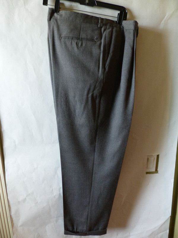 PAZONI COMO 2 DRESS PANTS 711 IN LIGHT GREY US MENS SIZE 44