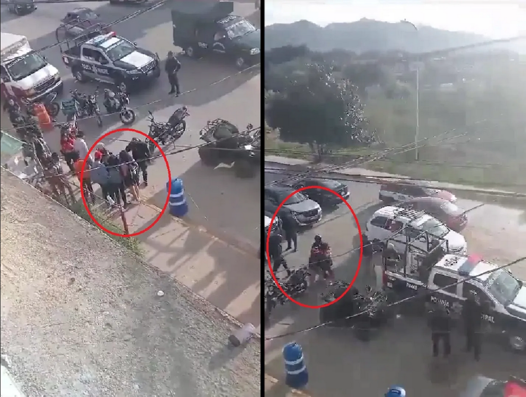 Policías de Oaxaca son captados golpeando a 2 mujeres en la calle: video