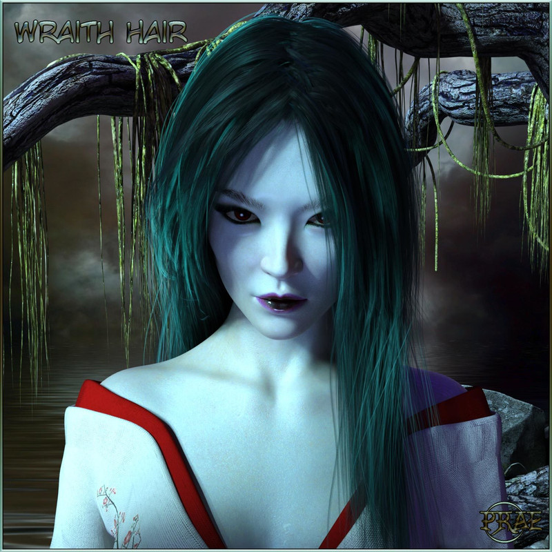 Prae-Wraith Hair For G8 Daz