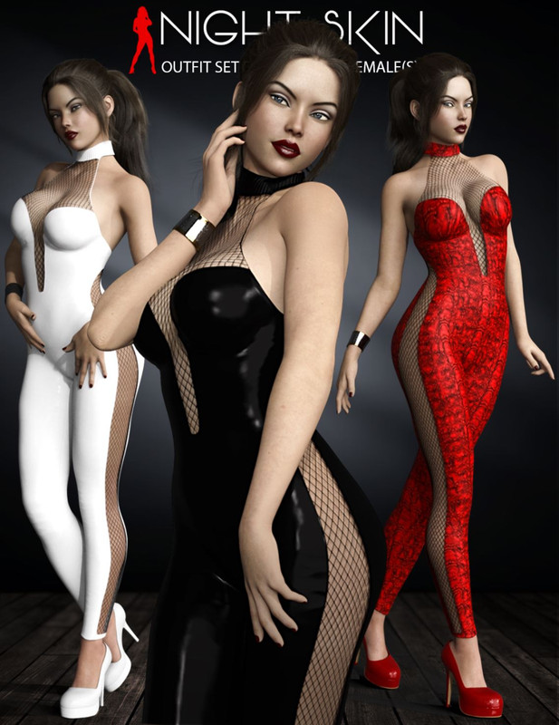 Night Skin Outfit Set for Genesis 8 Female(s)