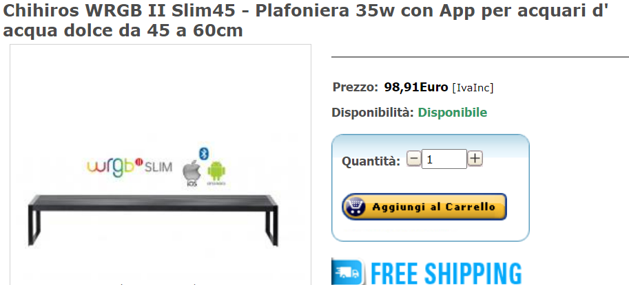 Plafoniera Chihiros WRGB II Slim45 35W