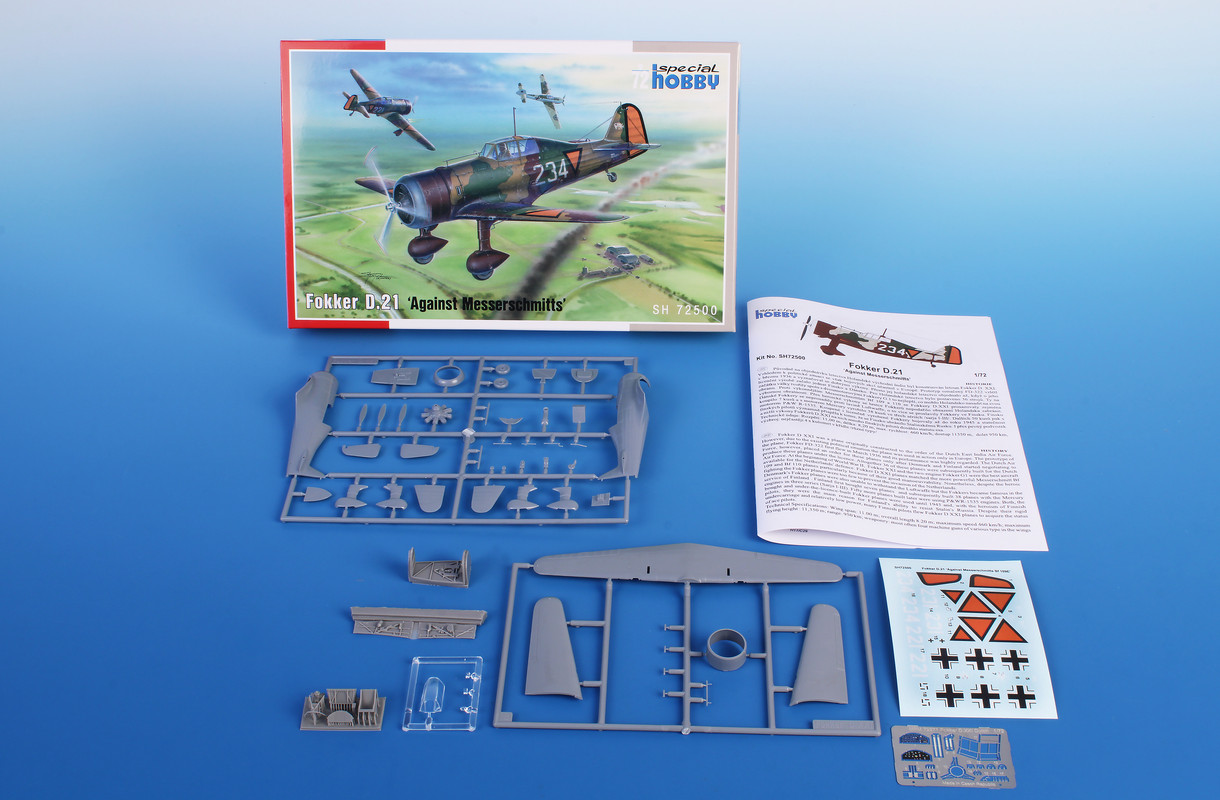 Fokker D.XXI - 1/72 Special Hobby reissue (new parts) - The