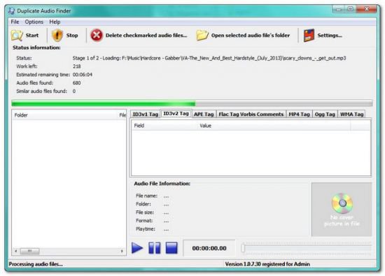 3delite Duplicate Audio Finder 1.0.23.50 (x86/x64)