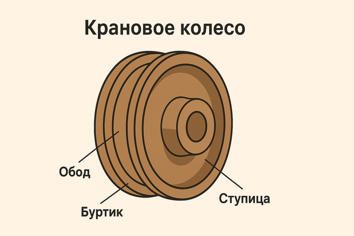 Схема кранового колеса