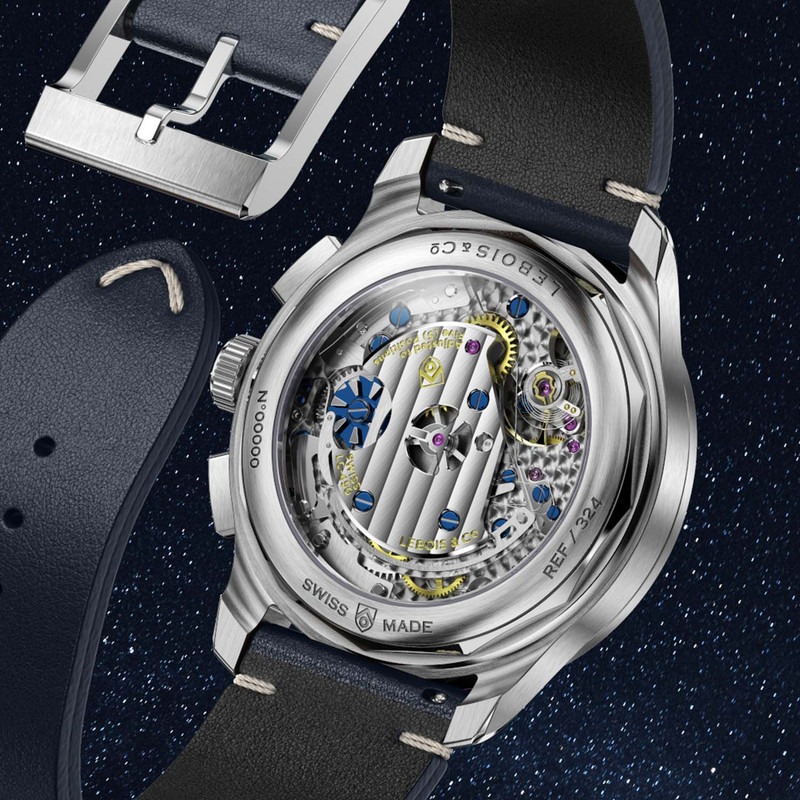 Lebois and Co Heritage Sector Chronograph Aventurine 324 444 6