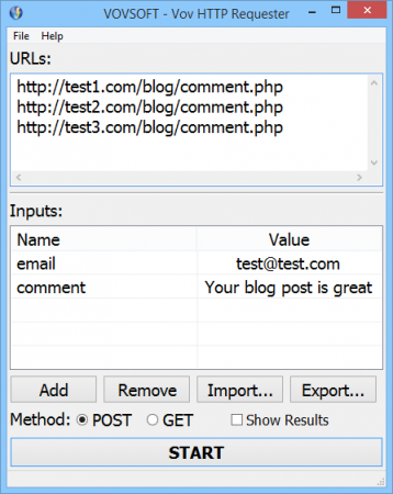 VovSoft Http Requester 4.1