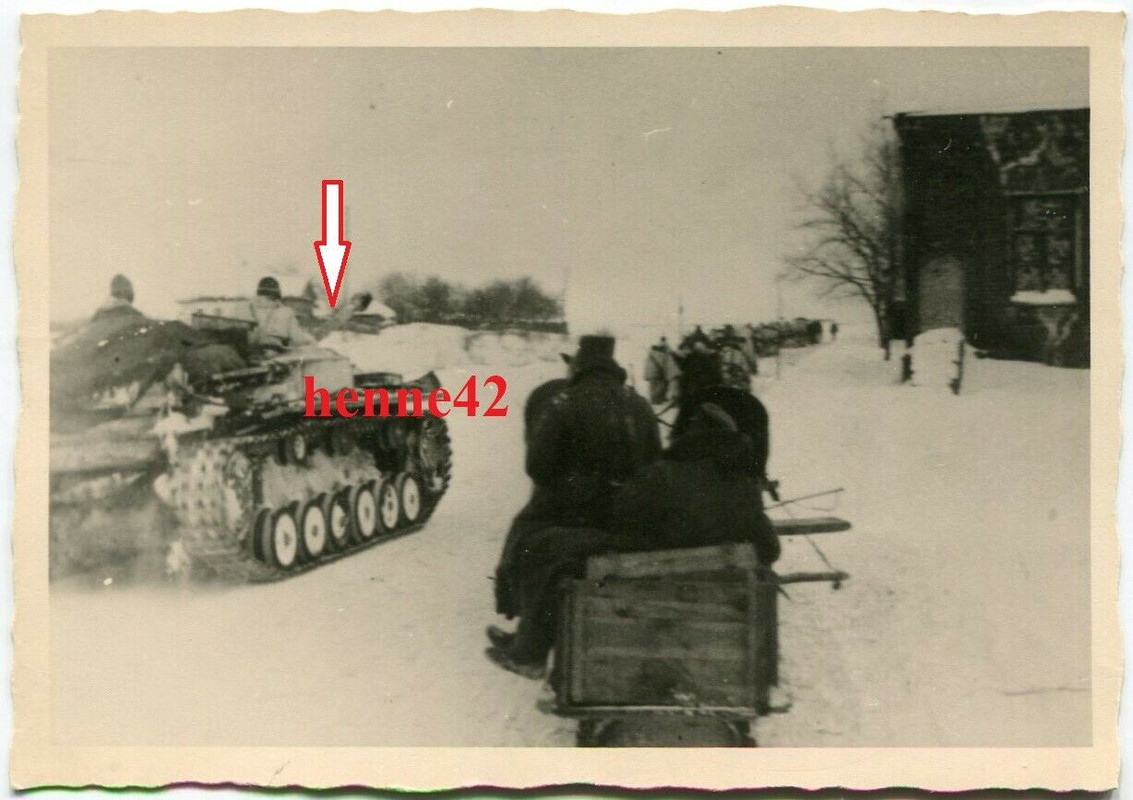Foto Wehrmacht Dt. Sturmgeschütz III camo weiß überstrichen tank