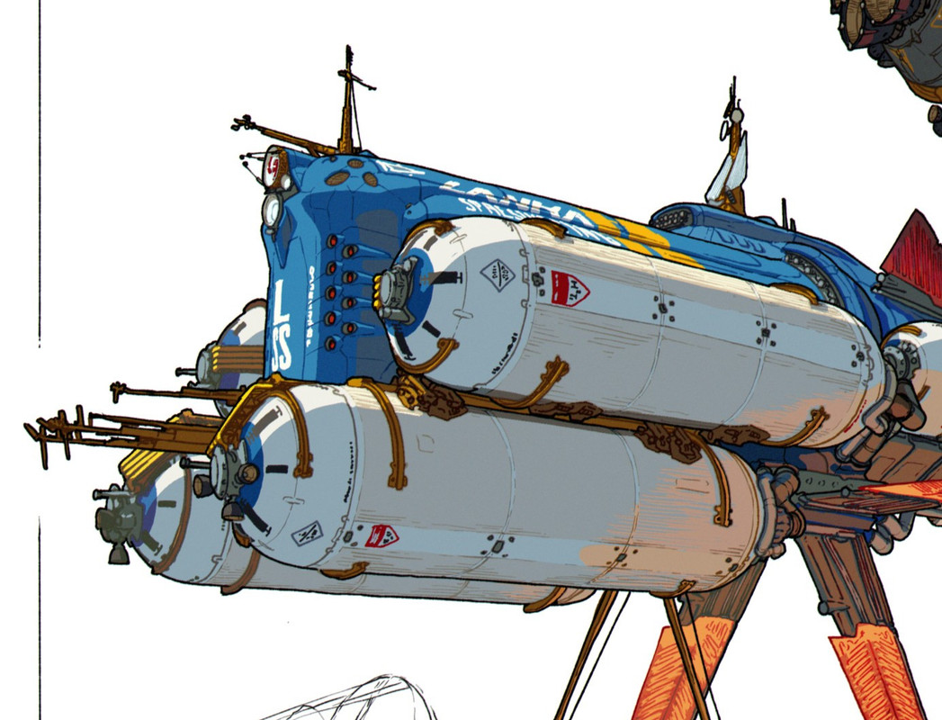 Neon Navikea - typical dry cargo freighter by zalmon