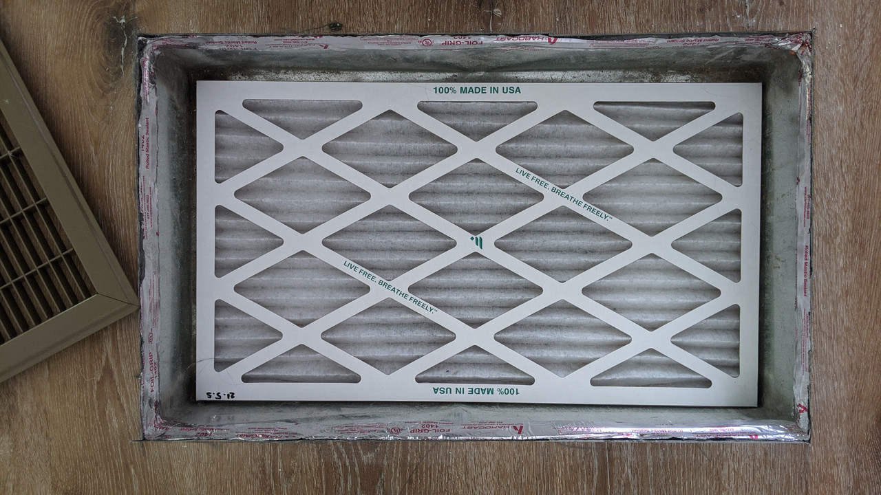 Is this air filter too small for the furnace return air vent? r