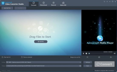 Apowersoft Video Converter Studio 4.8.4.24 (Build 03/09/2020) Multilingual