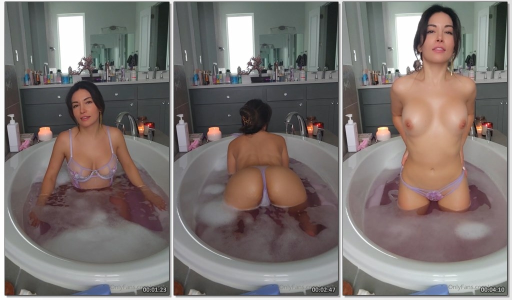 Alinity Nude Pussy Bath Strip Onlyfans