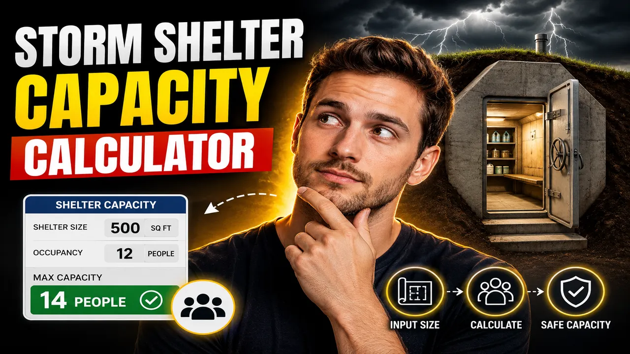 Storm Shelter Capacity Calculator Plan