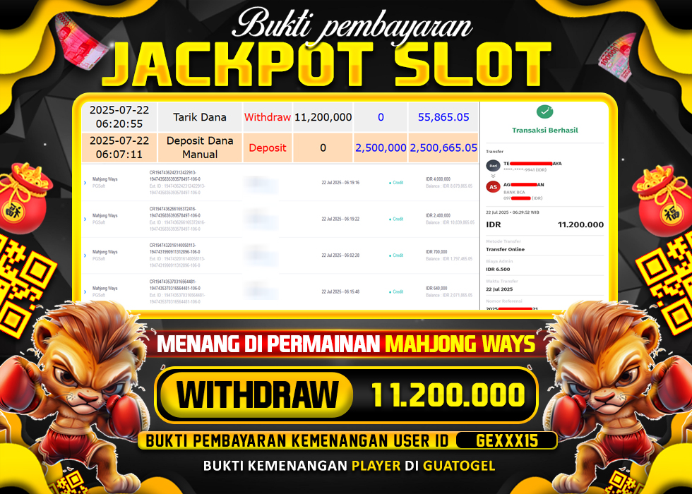 BUKTI JACKPOT LUNAS GUATOGEL