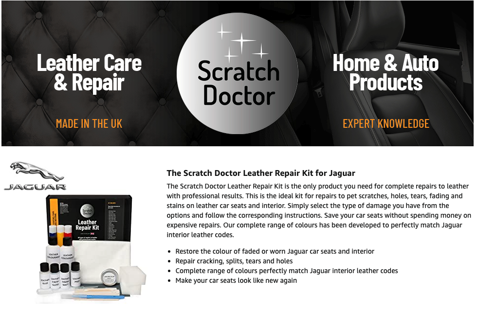 The Leather Clinic Leather Glue Repair Kit - The Scratch Doctor