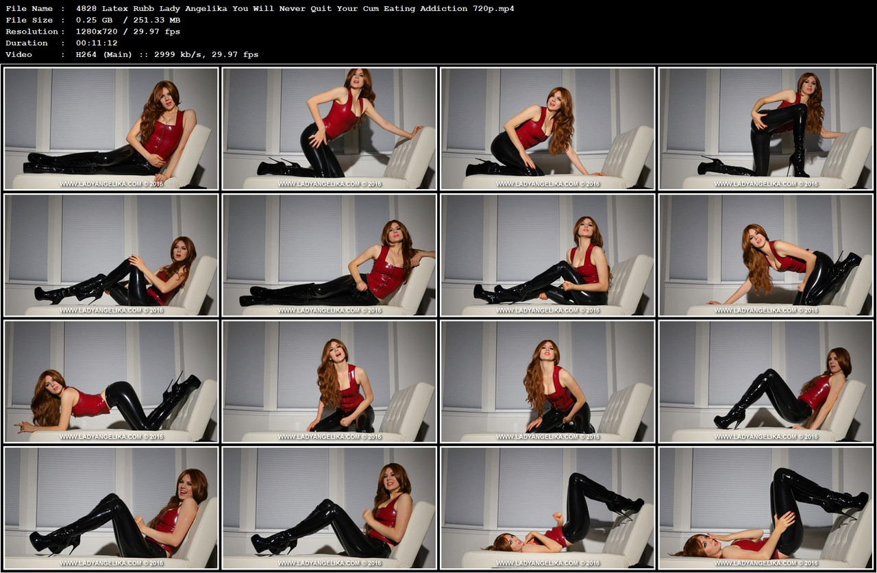 4828 Latex Rubb Lady Angelika You Will Never Quit Your Cum Eating Addiction 720p mp4