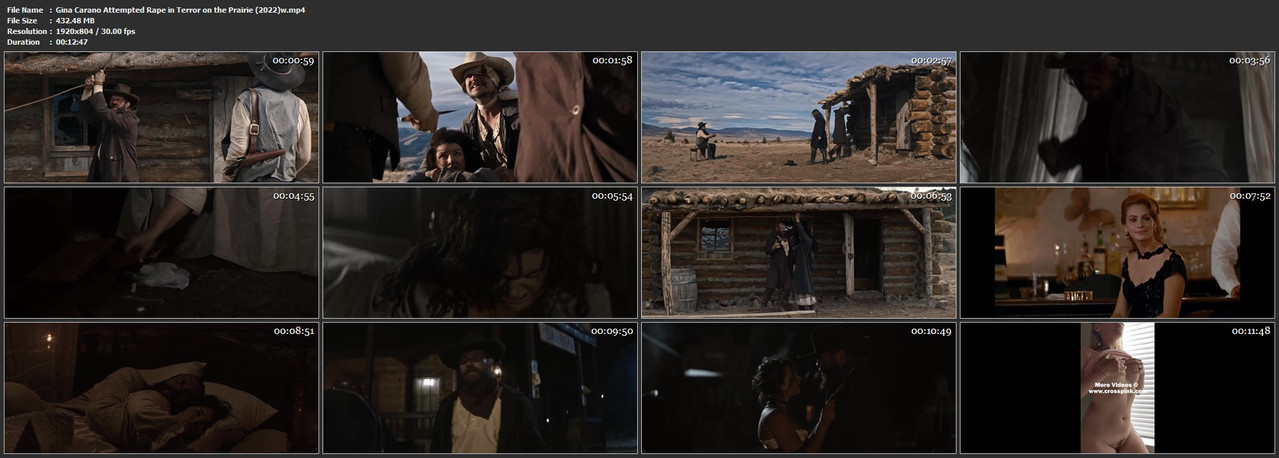 Gina Carano Attempted Rape in Terror on the Prairie (2022)w mp4