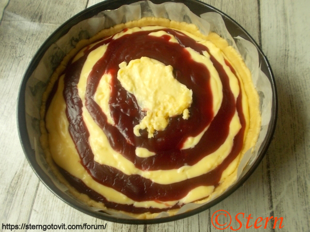 Пирог «Пёстрая зебра»