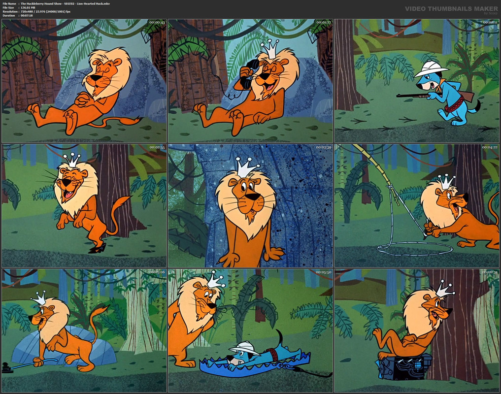 The Huckleberry Hound Show - S01E02 - Lion-Hearted Huck.mkv