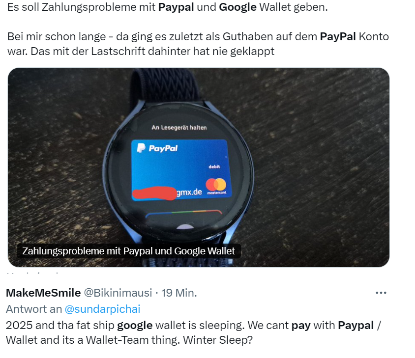 Google Pay Probleme