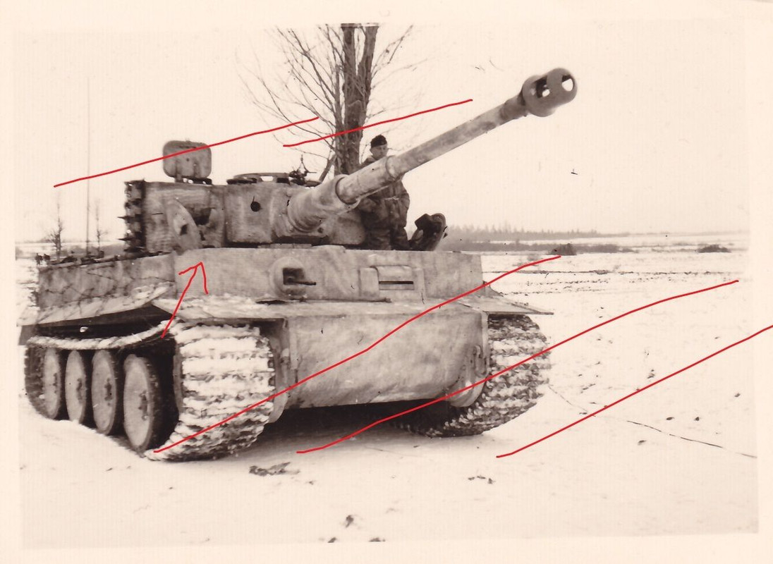 Panzer TIGER weiße Camo Zimmerit s. Pz Abt 501