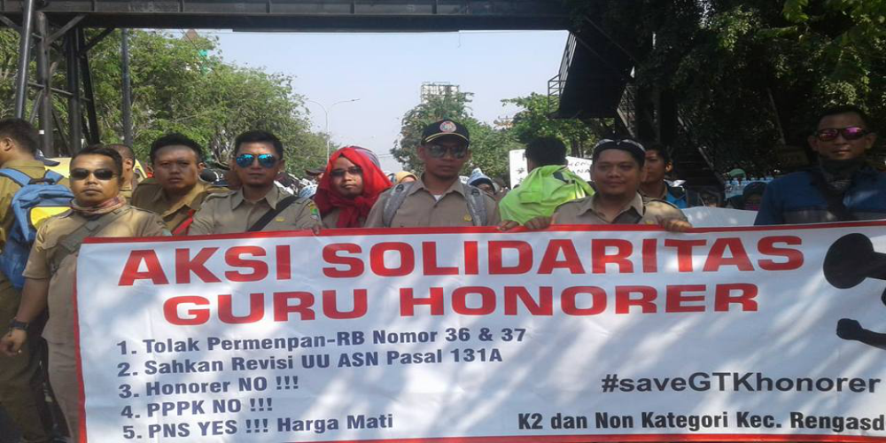 AKSI SOLIDARITAS GURU HONORER KEC. RENGASDENGKLOK