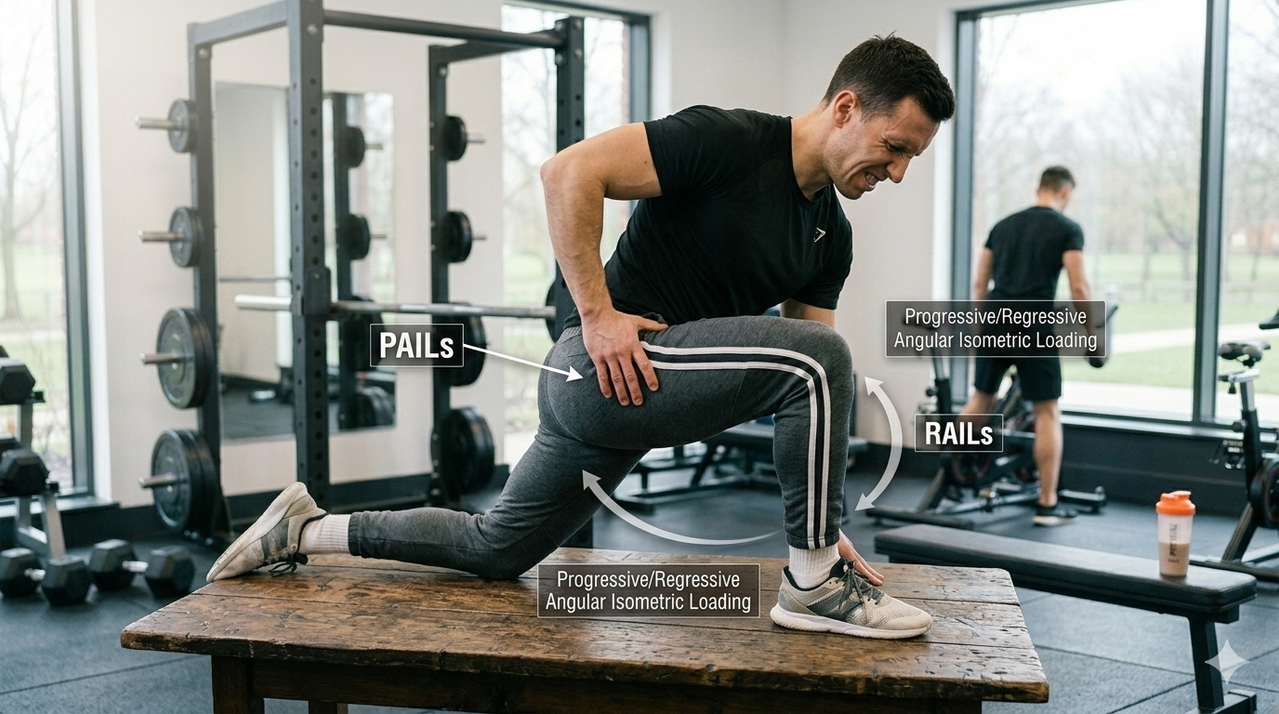 Person performing 90/90 hip stretch with PAILs/RAILs technique to improve hip mobility for best mobility exercises for deeper squats