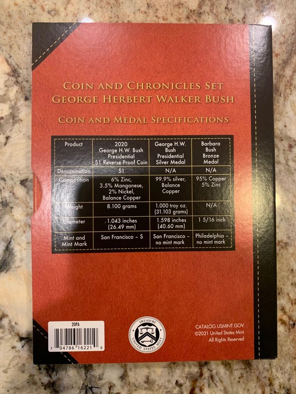 George-Herbert-Walker-Bush-Coin-And-Chronicles-Set