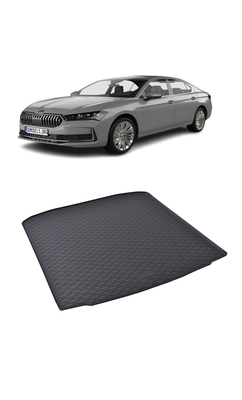 Tavita auto SKODA Superb Liftback 2024-prezent, protectie portbagaj, Cri-Flo, din cauciuc 100%, compatibil cu autoturismul SKODA Superb Liftback