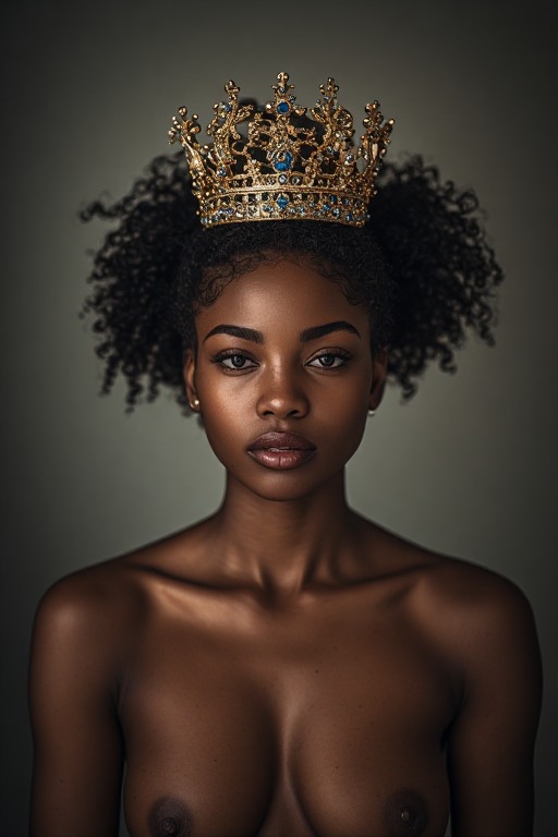 Naked-ebony-Queen-crown-sharp-(25)