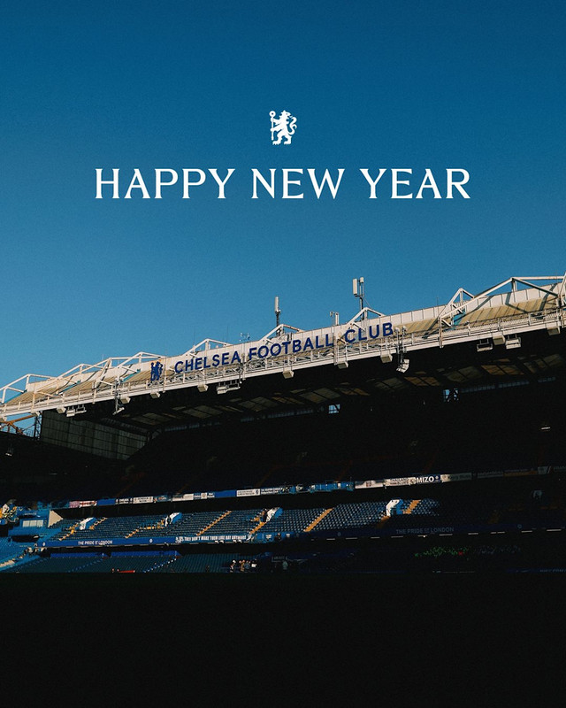 Happy New Year from all at Chelsea FC! 🎉💙