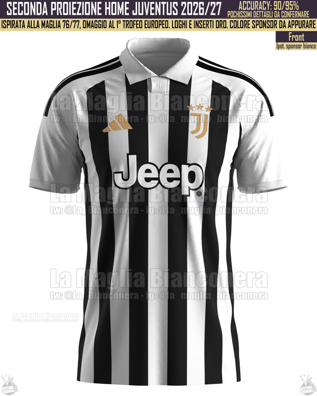 Maglie Juve 26 27 seconda proiezione Home La Maglia Bianconera ( La Bianconera) 02 sponsor bianco