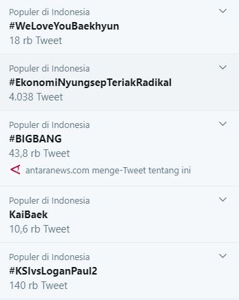 TrendingTopic twitter
