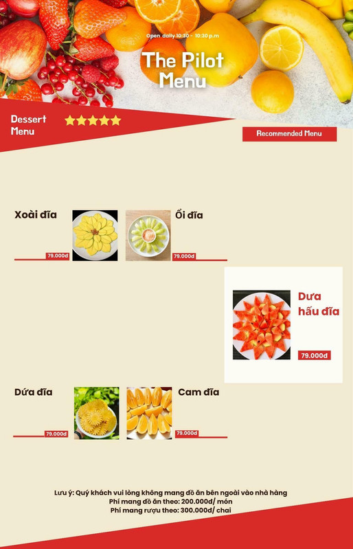 Menu trang 3