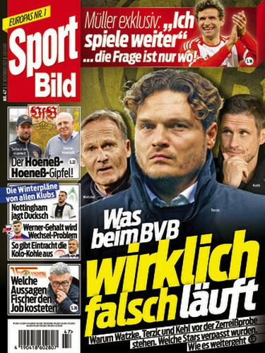 Cover: Sport Bild Magazin No 47 vom 22  November 2023