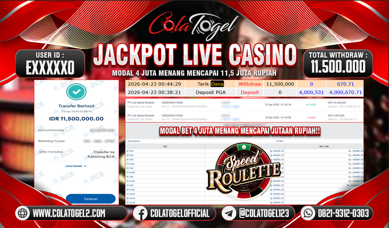 JACKPOT SLOT LIVE GAME!!