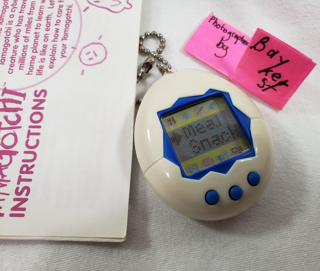 Tamagotchi Generation 1 ENGLISH Plastic Hard Case Blue White tama