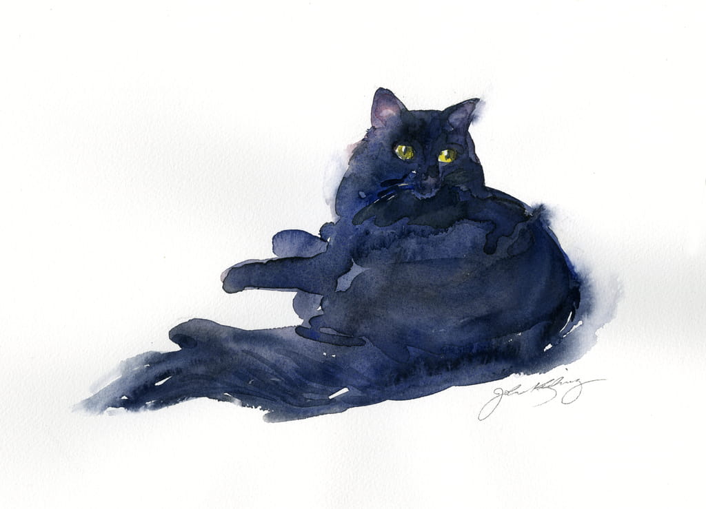 John-Keeling-Leon-portrait-2014-watercolor-Meister-Drucke-382495