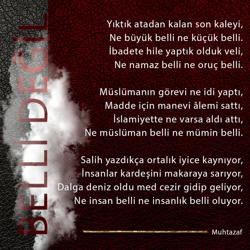 Belli değil...